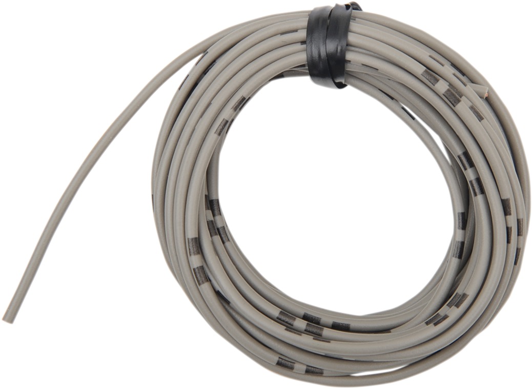 13' Color Match Electrical Wire - Solid Gray 14A/12V 20AWG - Click Image to Close