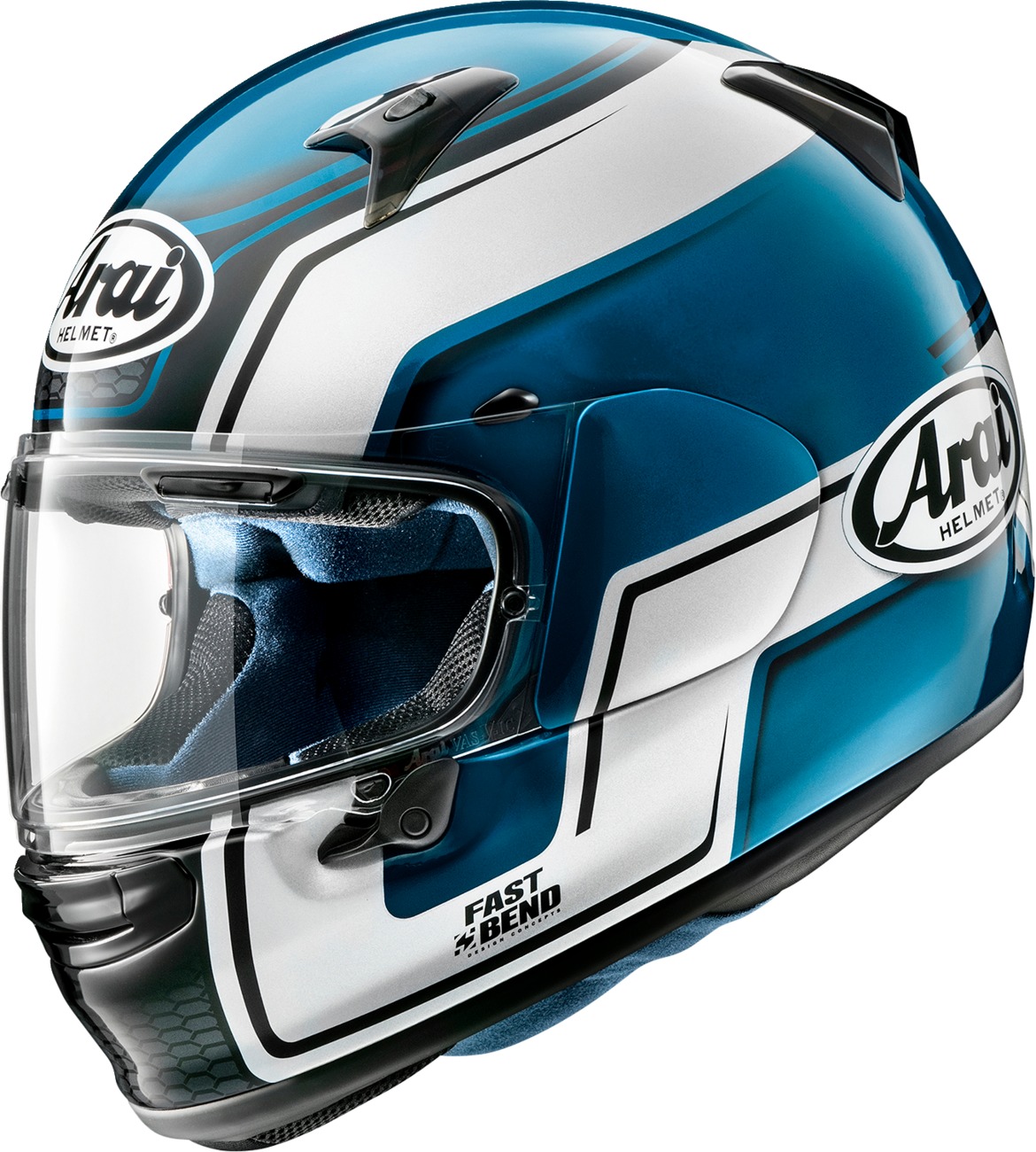 Arai Regent-X Bend Helmet XS Blue - Full-face helmet with Bend graphic - Click Image to Close