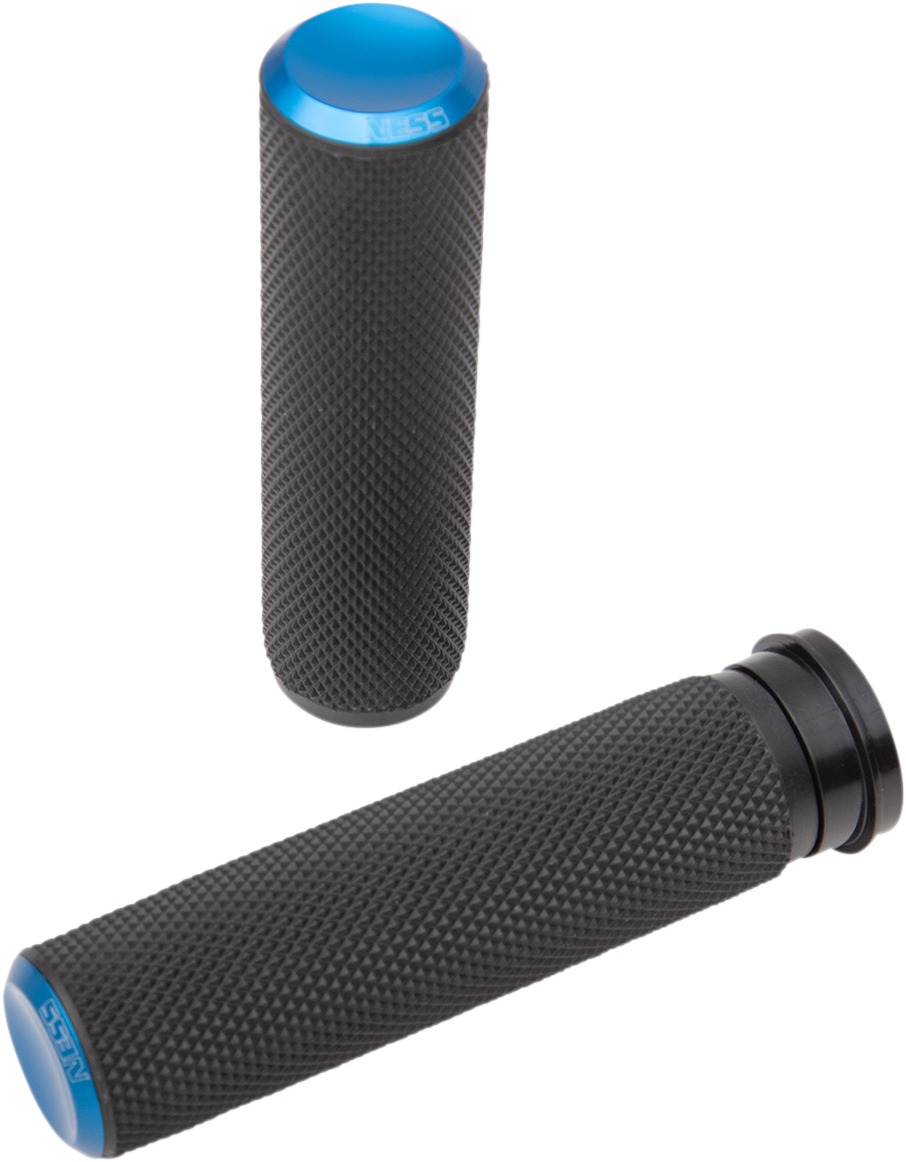 Knurled Grips - Knurled Rubber Grips Fbw Blue - Click Image to Close