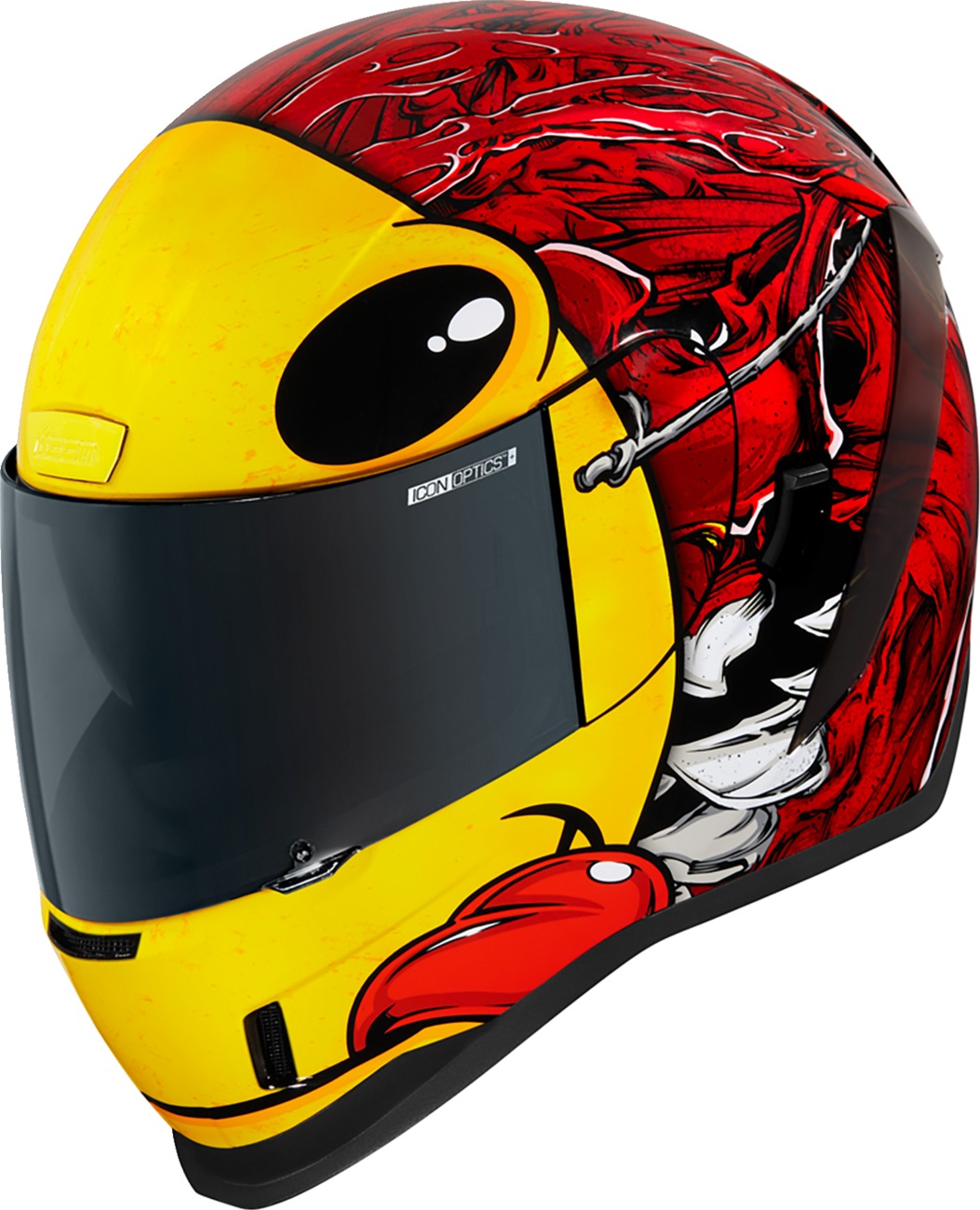 ICON Airform Brozak MIPS Helmet 2XL Red/Yellow - Full-face helmet with MIPS technology - Click Image to Close