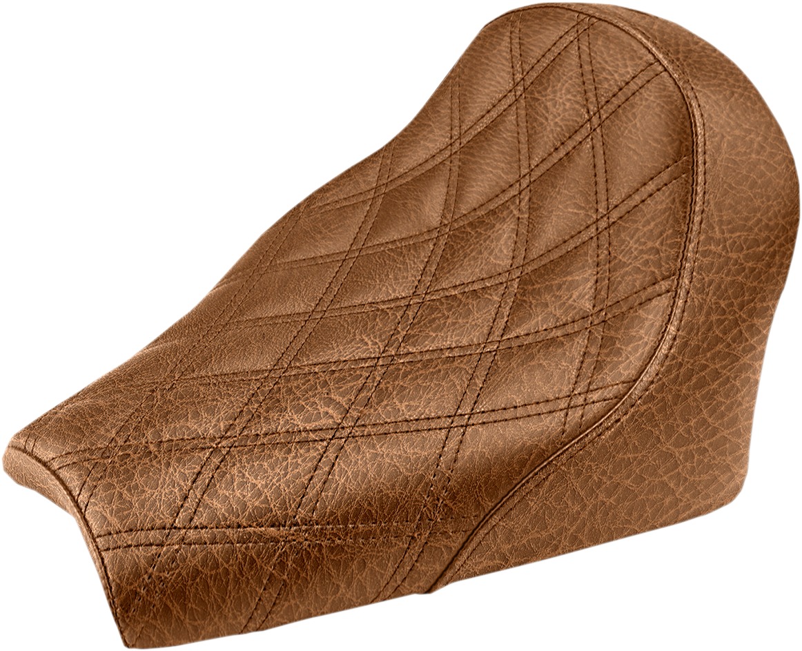 Renegade Lattice Solo Seat Brown Gel - For 18-19 Indian Scout Bobber - Click Image to Close