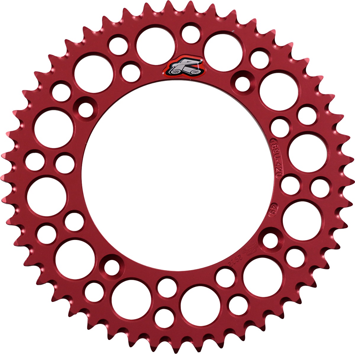 86-02 Honda CR 80 Rear Sprocket Grooved - Red 420-49 Teeth - Click Image to Close