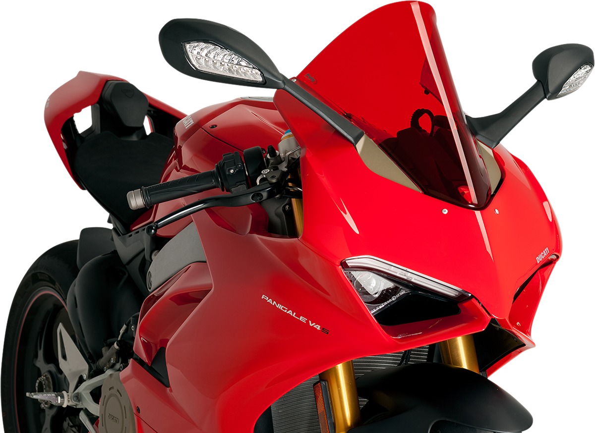 Red R-Racing Windscreen - for 18-19 Ducati Panigale V4 & 20-24 V2 - Click Image to Close