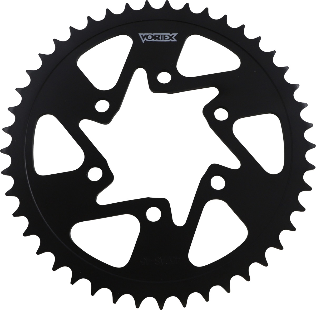 Steel Rear Sprocket 45T Black 520 - Click Image to Close