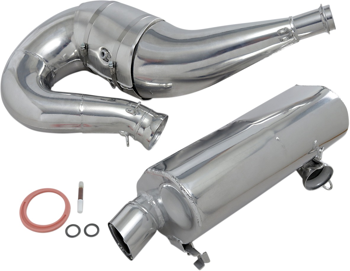 Snowmobile Single Pipe Exhaust - For 13-16 Polaris Rush - Click Image to Close