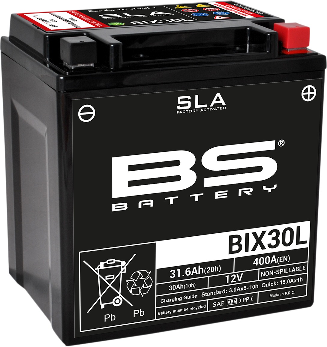 Maintenance Free Sealed Battery - Replaces YIX30L - Click Image to Close