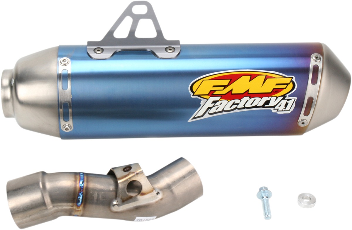 Blue Titanium Factory 4.1 RCT Slip On Exhaust - For 07-21 Honda CRF150R - Click Image to Close