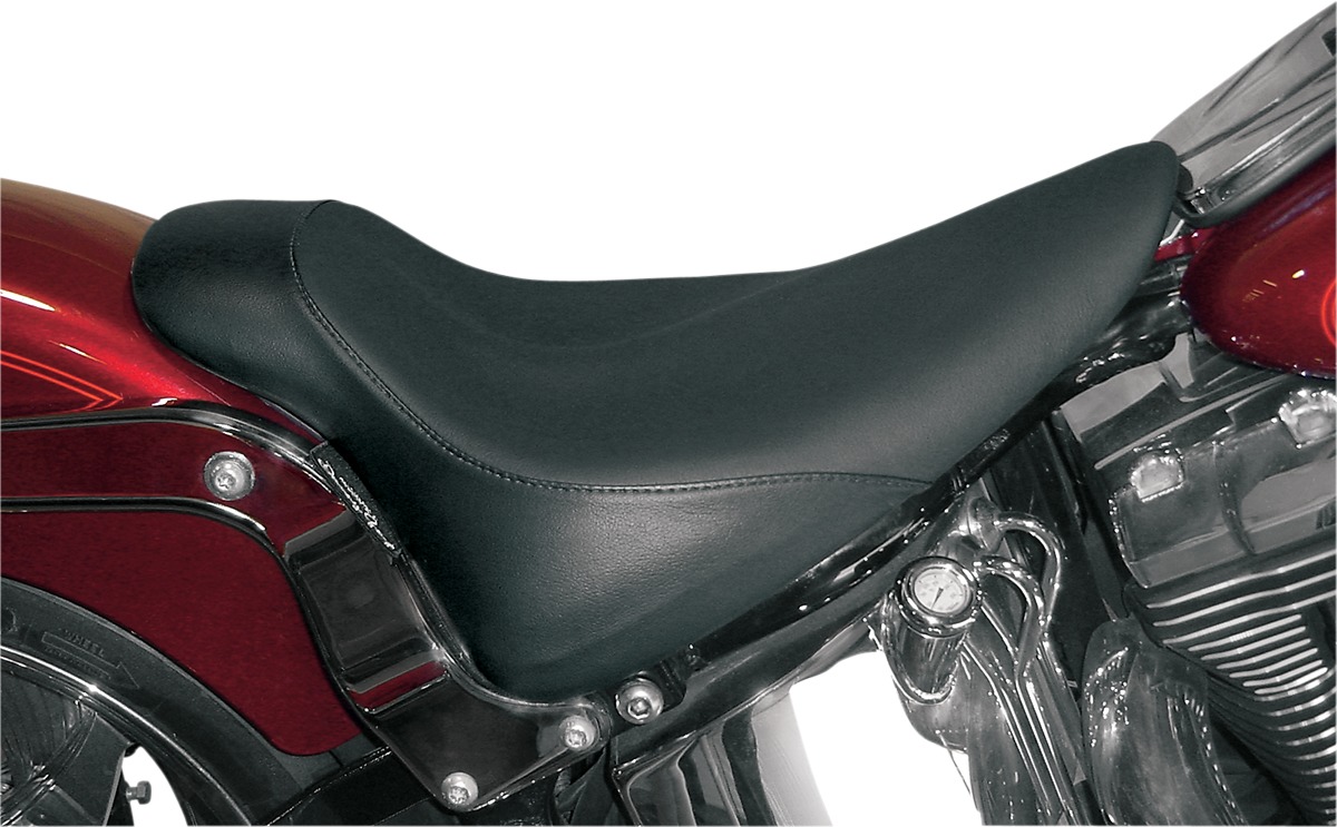 Buttcrack Solo Seat Very Low&Back - For 84-99 Harley FLST FXST Softail - Click Image to Close