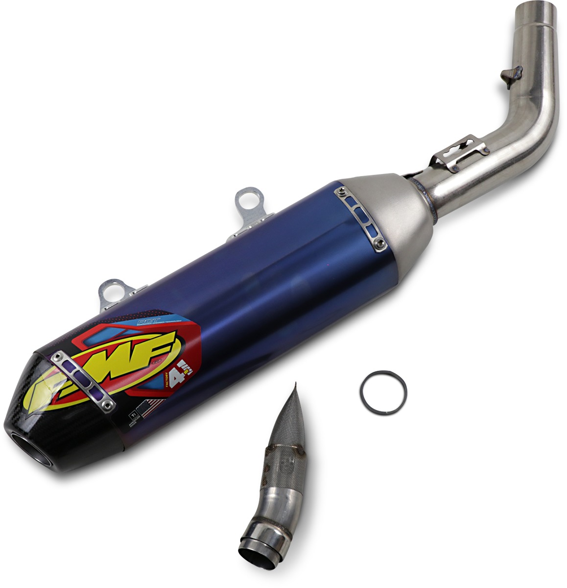 Blue Factory 4.1 Slip On Exhaust - For 19-21 FC250 & 250 SX-F/XC-F - Click Image to Close