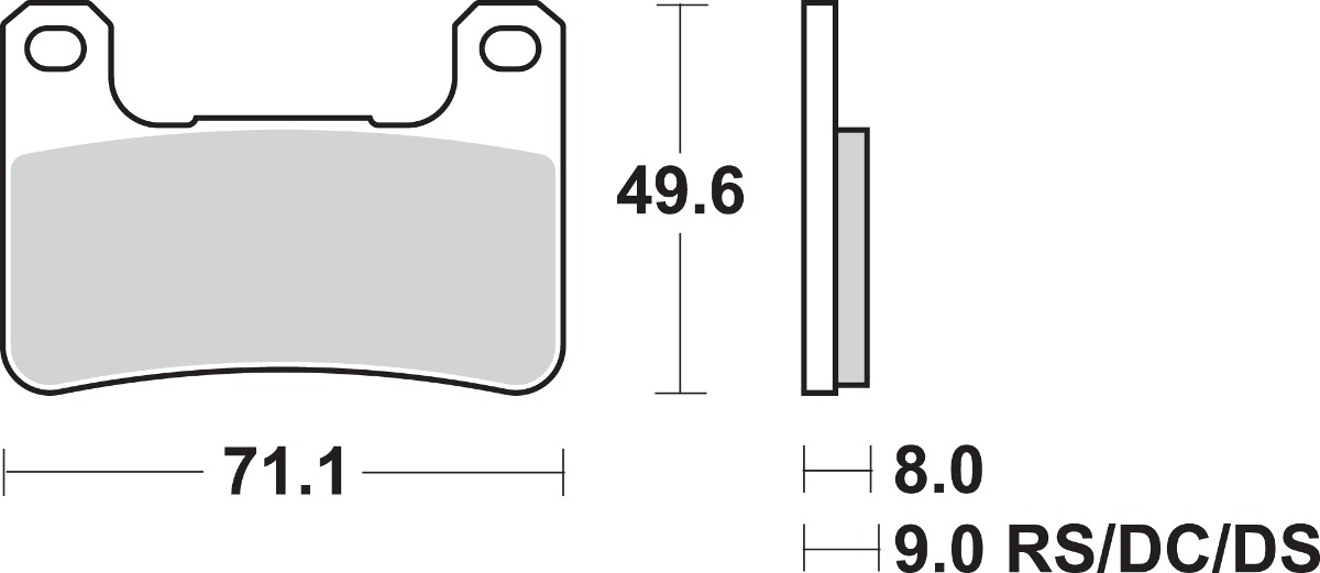 Sintered Brake Pads - 806Hs Sint Brake Pads Sbs - Click Image to Close