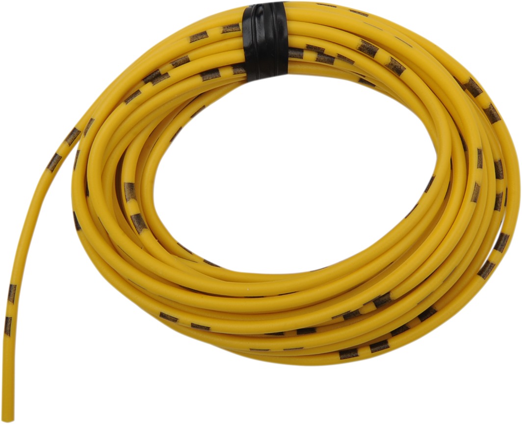 13' Color Match Electrical Wire - Solid Yellow 14A/12V 20AWG - Click Image to Close