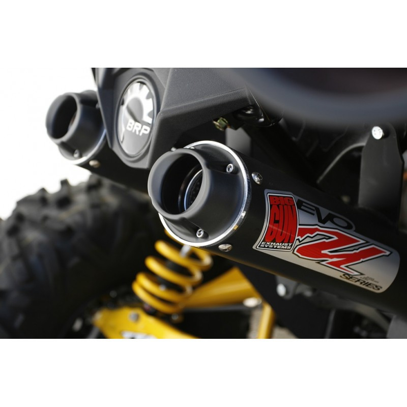 EVO U Dual Slip On Exhaust - For 13-17 Can Am Maverick & Max - Click Image to Close