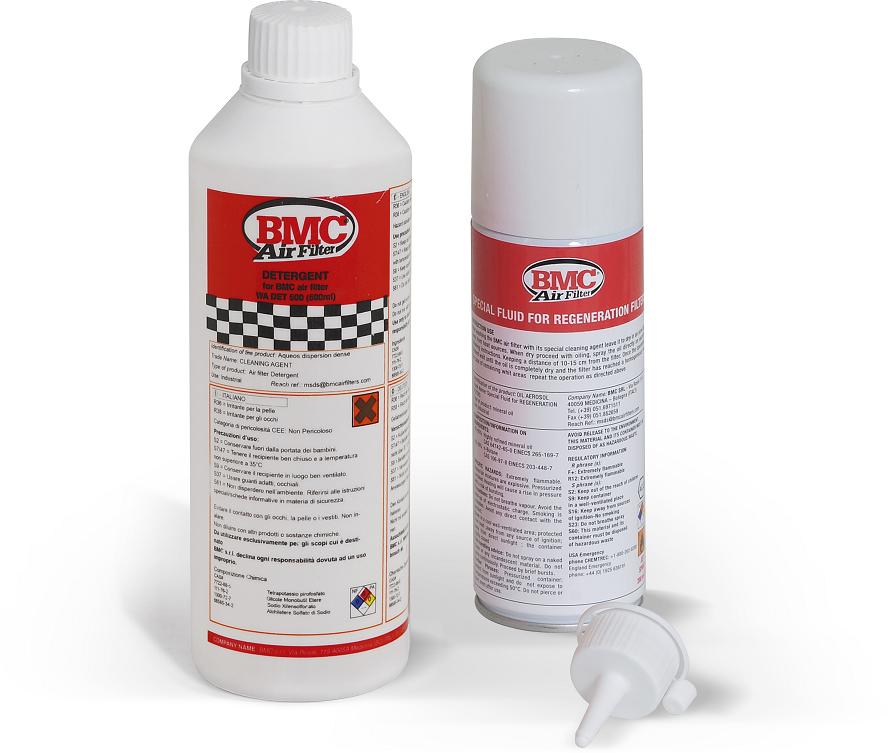 Complete Air Filter Washing Kit - Detergent & Aerosol Regeneration Fluid Spray - Click Image to Close