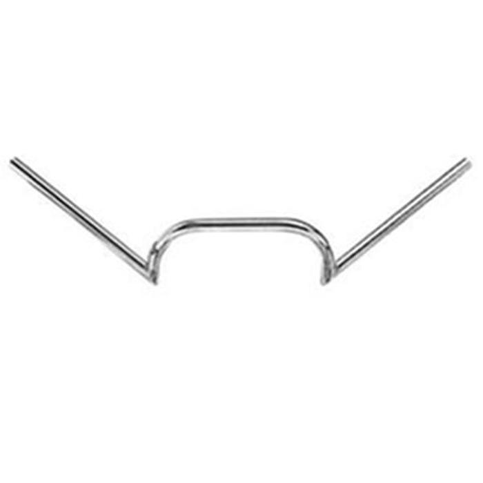 Clubman 28" Motorcycle Handlebar - Chrome - Click Image to Close