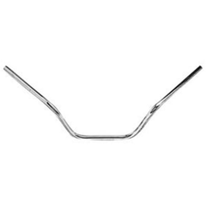 Nighthawk 28" Wide Motorcycle Handlebar - Chrome - Click Image to Close