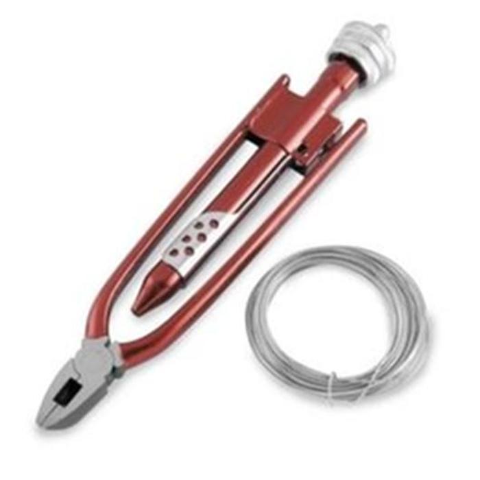 Safety Wire Pliers With 25' Stainless Steel Wire - Small 6 1/2" - Click Image to Close