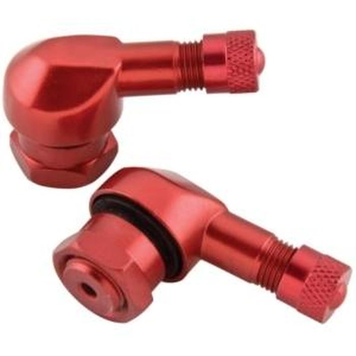 Motorcycle Valve Stems - 11.3mm Red - Pair - Click Image to Close