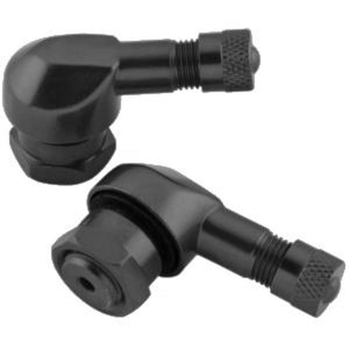 Motorcycle Valve Stems - 11.3mm Black - Pair - Click Image to Close