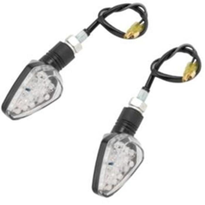 LED Turn Signals Black Arrow Head Amber L.E.D. - Click Image to Close