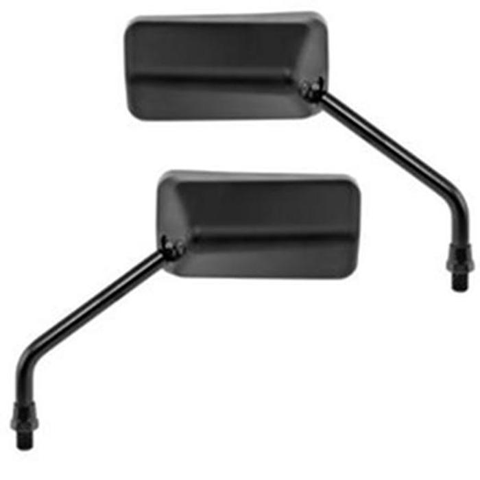 Motorcycle Formula Mirrors - Black - Click Image to Close