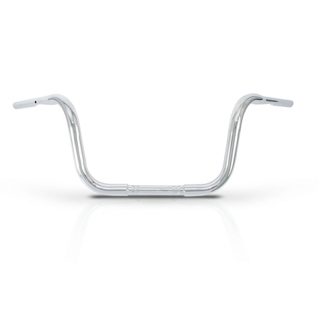 10" Gorilla Apes Handlebars - Ape Hangers Chrome 1.25" Dia. - 35.5W-9.88H-11.5PB - Click Image to Close