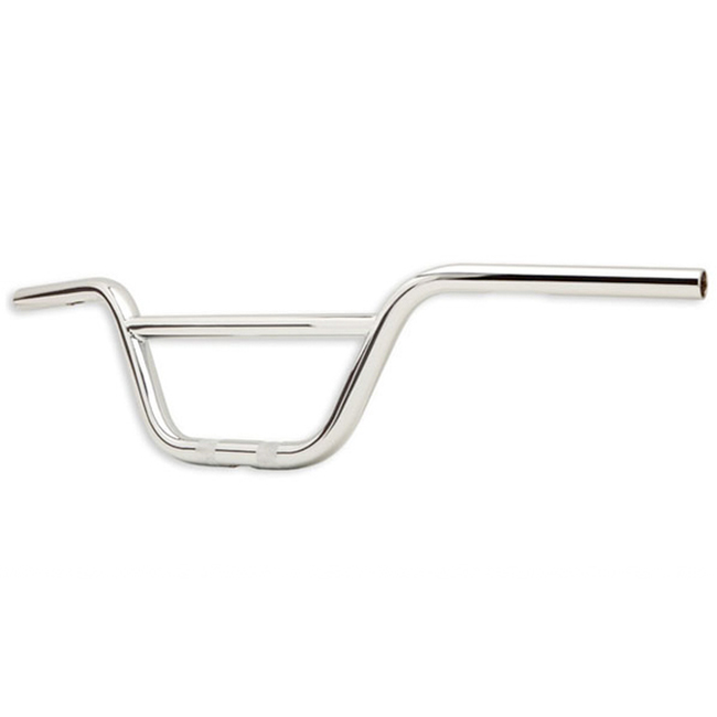 Scrambler Handlebars - Low - Chrome 1.00" Dia. (slotted) 33.45W-6.00H-3.00PB - Click Image to Close