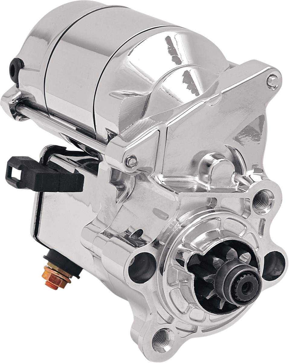 High-Performance Starter Motor 1.4 kW Chrome - For 86-19 Harley Sportster - Click Image to Close