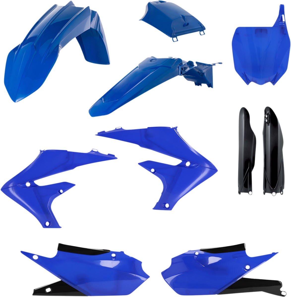 Full Plastic Kit - Blue/Black Original 2022 - Fits Many 18-22 Yamaha 250F/450F/FX - Click Image to Close