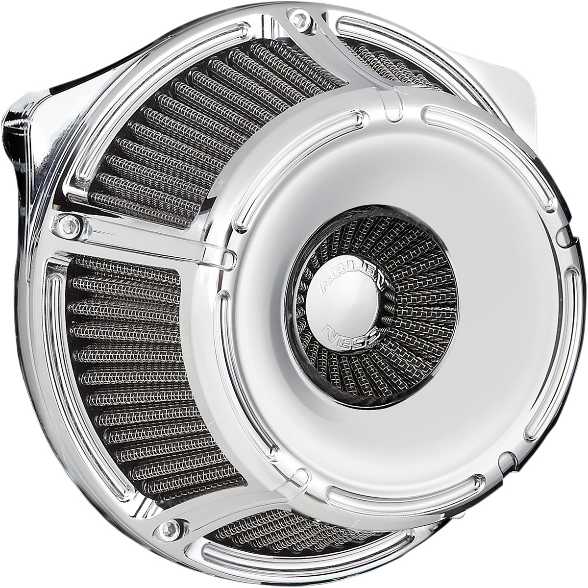 Slot Track Inverted Series Air Cleaner Kits - Air Cleaner Kit St Inv Chr - Click Image to Close