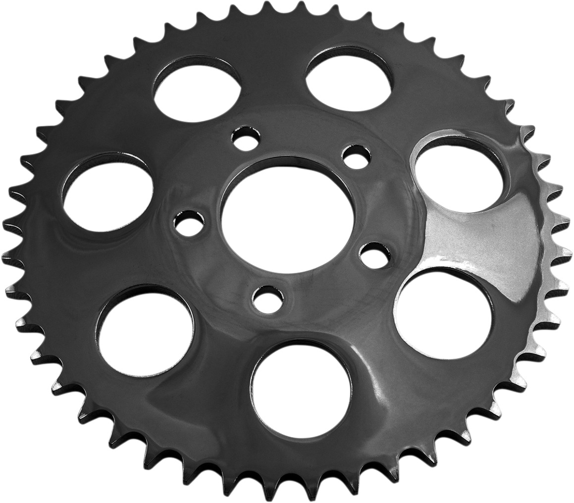 Steel 530 Conversion 49T Drive Sprocket Gloss Black Offset 0.230" - Click Image to Close