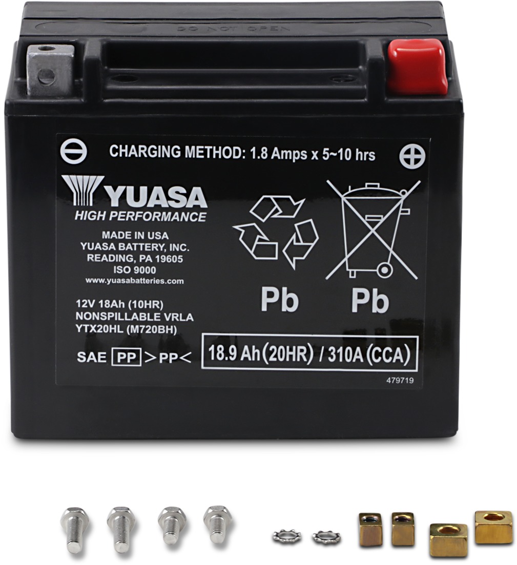 AGM Maintenance Free Battery 310CCA 12V 18Ah - Replaces YTX20HL-BS - Click Image to Close