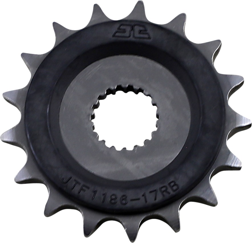 Front Steel Countershaft Sprocket w/ Rubber Damper - 17 Tooth 525 - Click Image to Close