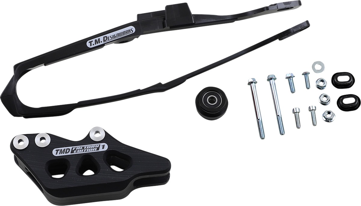 Black Chain Slide-N-Guide Kit - FE #1 - For 17-18 CRF450R/RX & 18-19 CRF250R - Click Image to Close