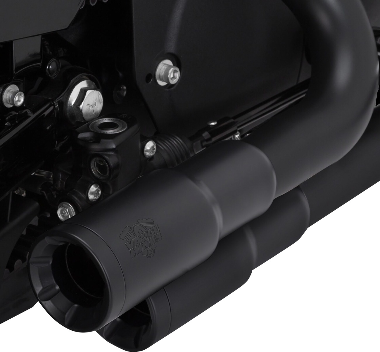 Mini Grenades Black Full Exhaust - For 14-22 H-D Sportster - Click Image to Close