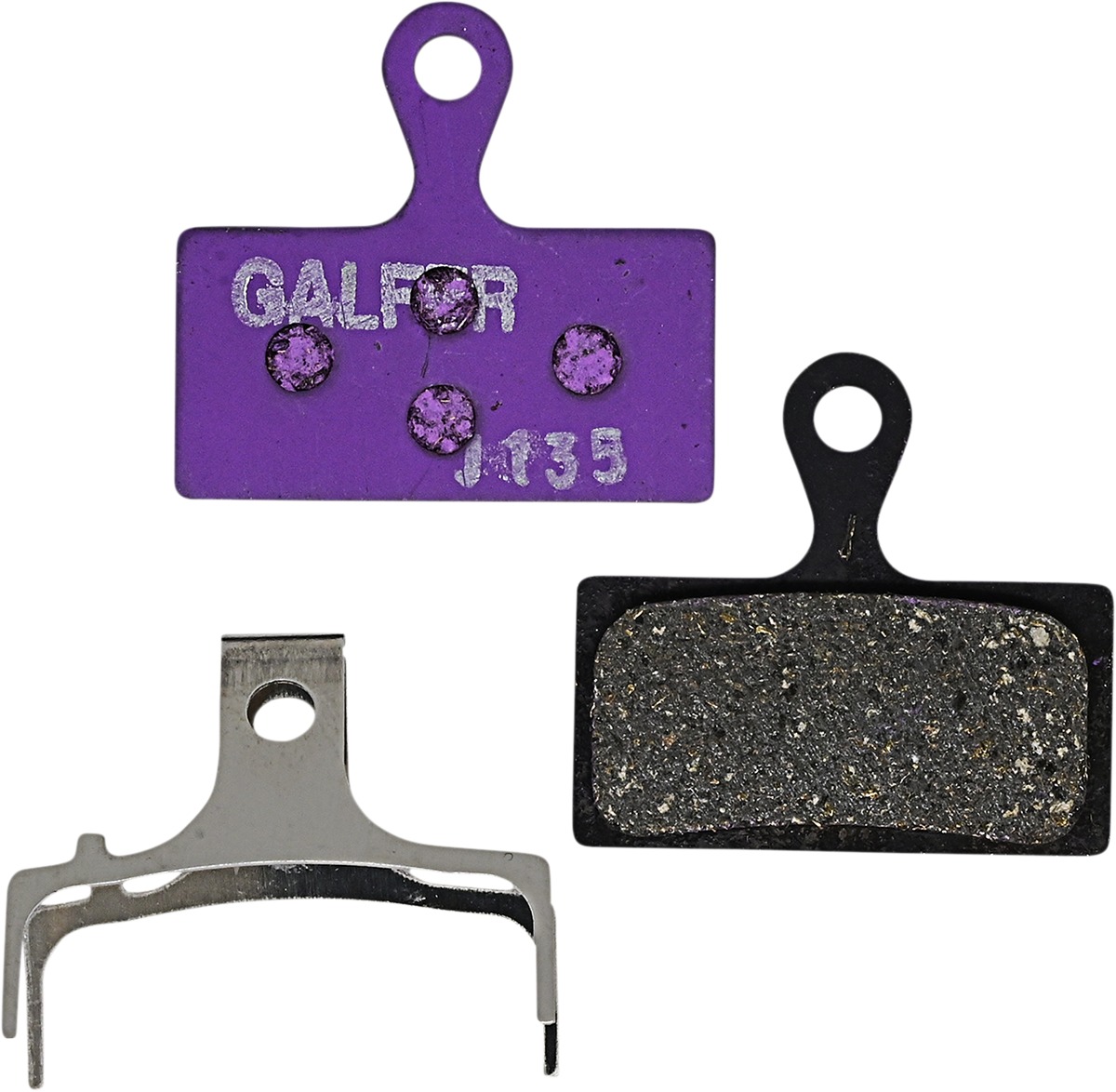 G1652 Series Brake Pads for E-Bike - Bfd452G1652 Purple Brake Pad - Click Image to Close