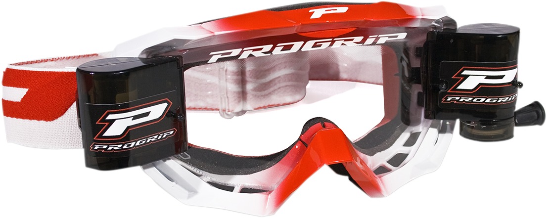 3200 Red Venom OTG Goggles - Clear Lens w/ Roll-Off System - Click Image to Close