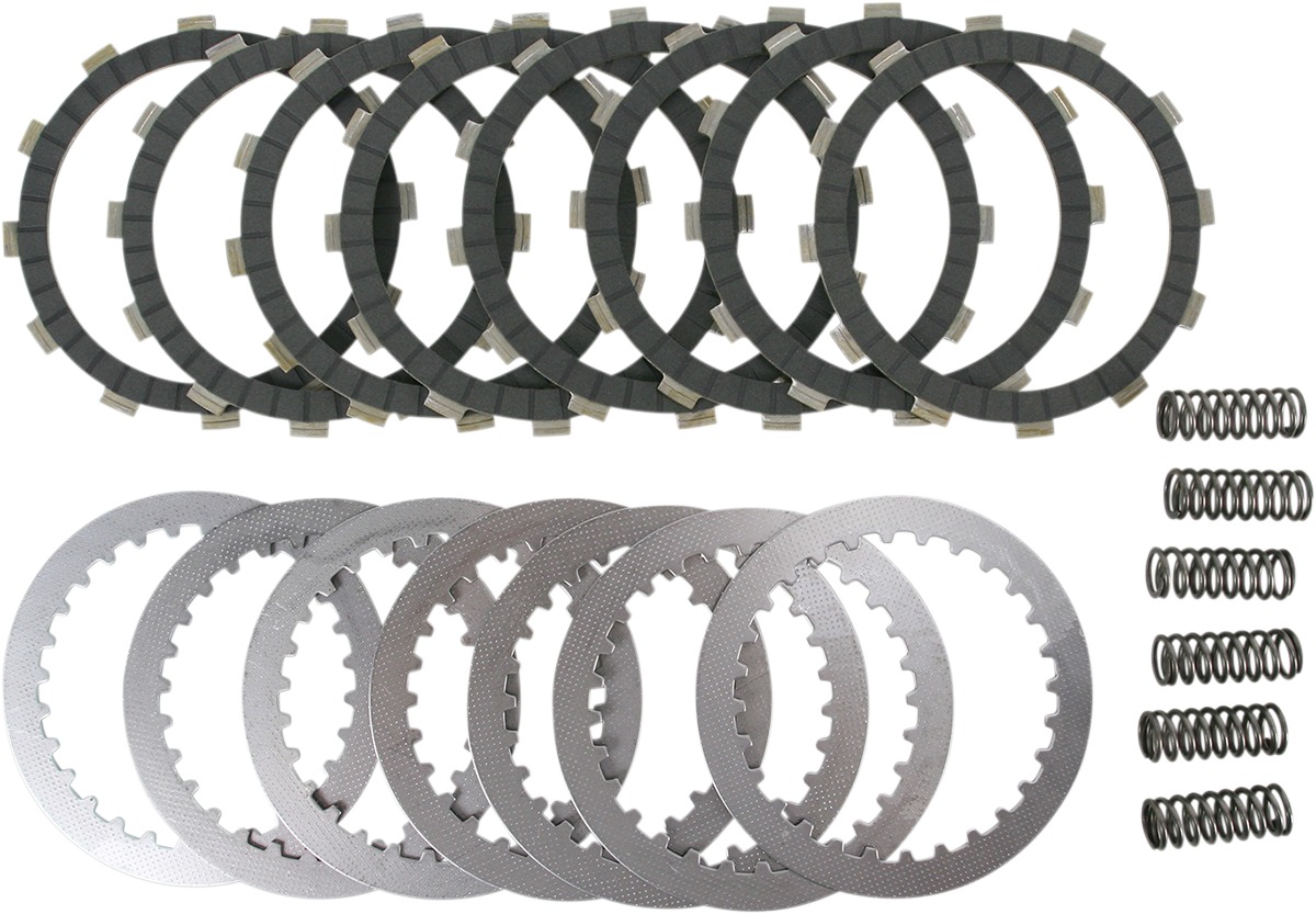 DRCF Complete Clutch Kit - CFK Plates, Steels, & Springs - For 94-07 Honda CR250R - Click Image to Close