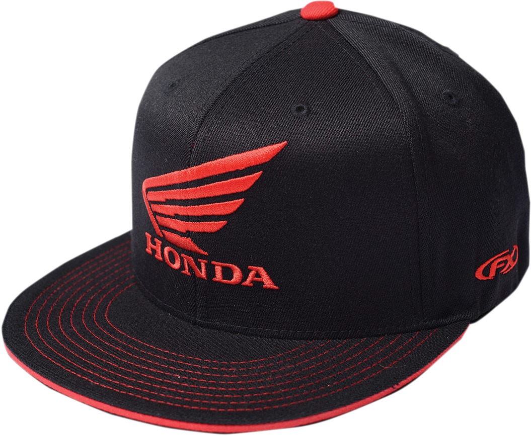 Men's Honda Wing Hat - Honda Wing Hat Blk L/Xl - Click Image to Close