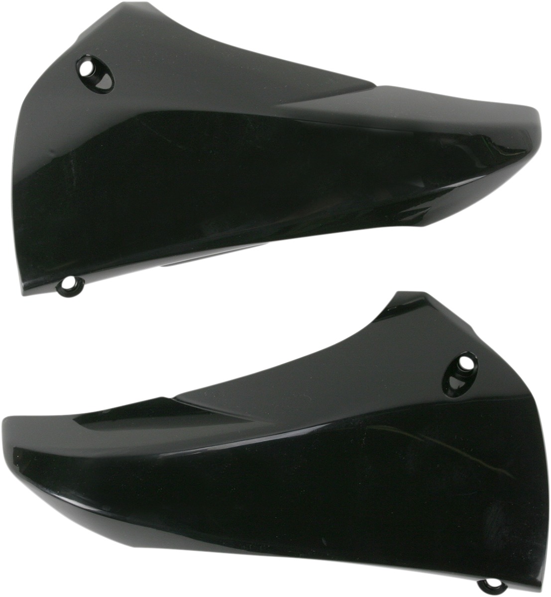 Upper Radiator Shrouds - Black - For 10-13 Yamaha YZ450F - Click Image to Close