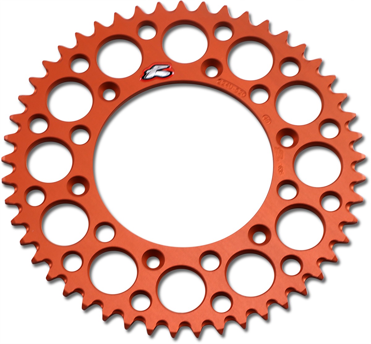 7075-T6 Aluminum 49T Rear Sprocket Orange - Click Image to Close