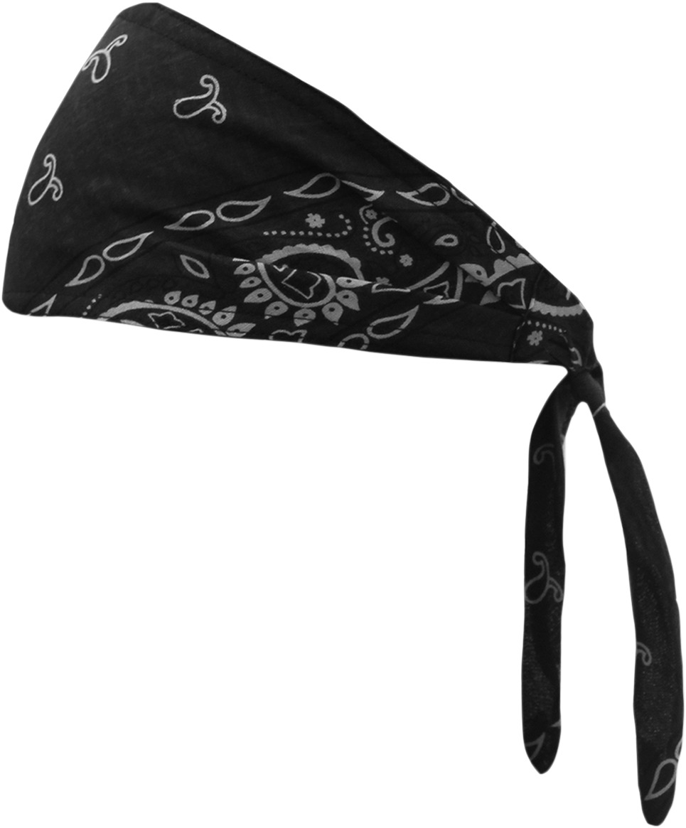 Old School Bandannas - Old School Bandana Blk Paisley - Click Image to Close