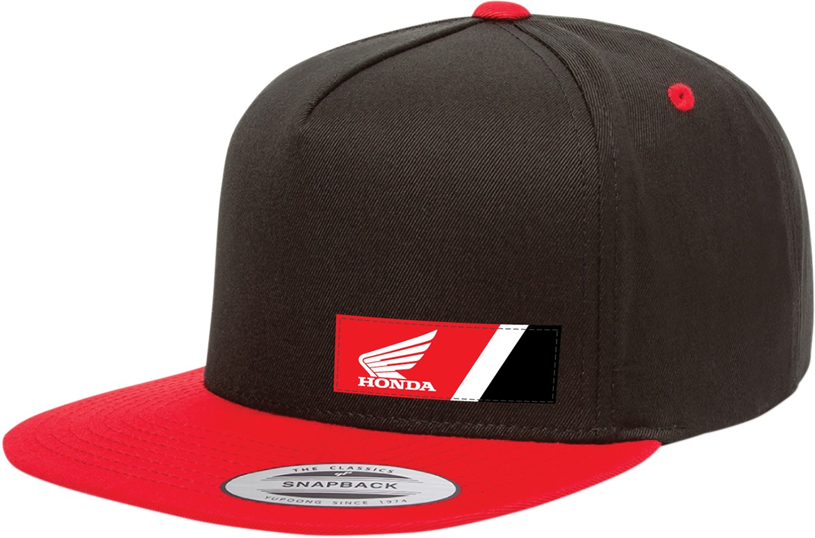 Men's Honda Wedge Hat - Honda Wedge Hat Blkred - Click Image to Close