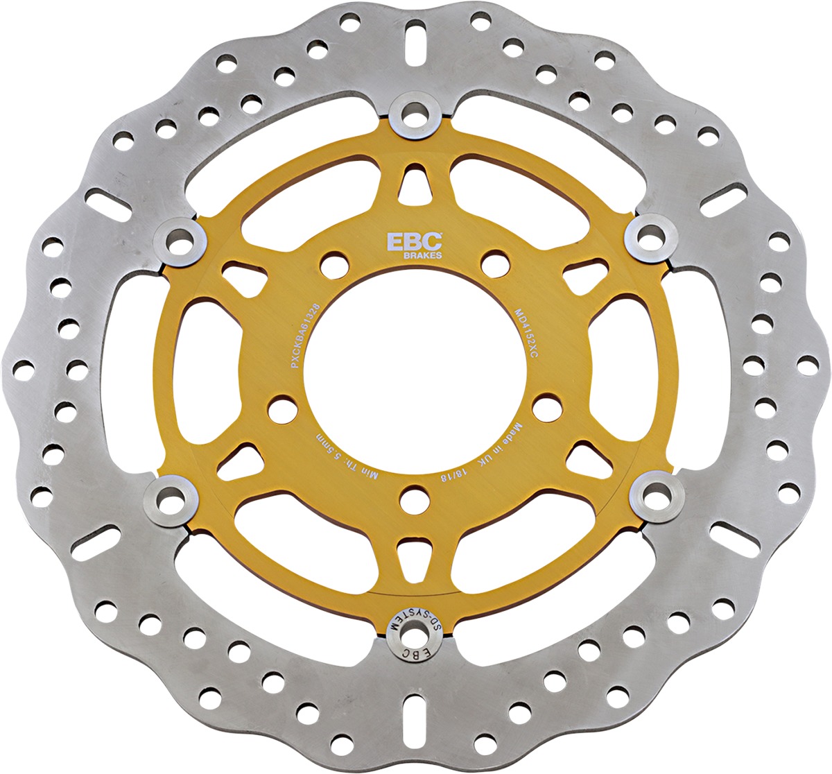 Floating Contour Front Brake Rotor - Click Image to Close