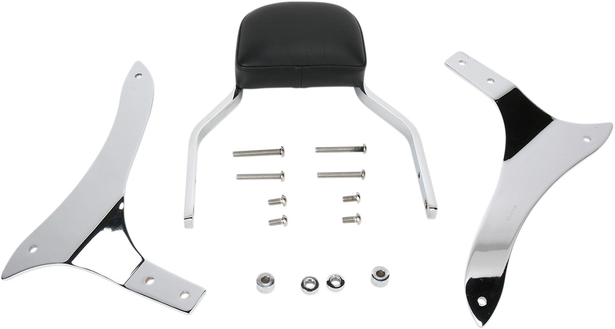 Mini Square 11" Sissy Bar Chrome - For 06-13 Yamaha XV1900 Roadliner - Click Image to Close