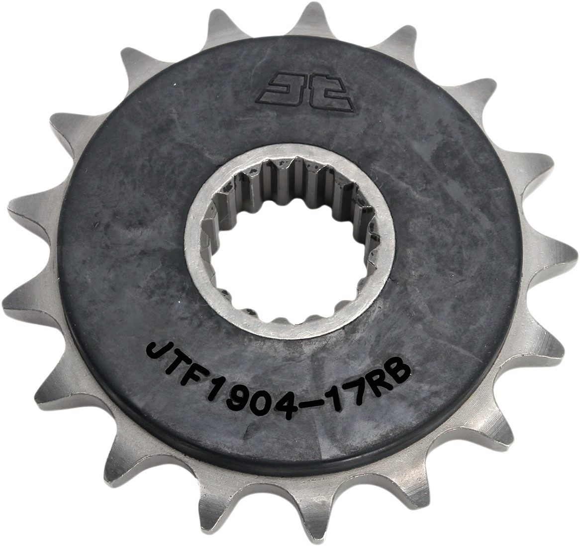 Front Steel Countershaft Sprocket w/ Rubber Damper - 17 Tooth 525 - Click Image to Close