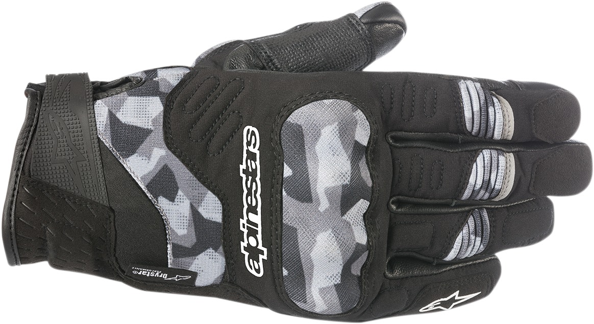 C-30 Drystar Street Riding Gloves Black/Camo 2X-Large - Click Image to Close