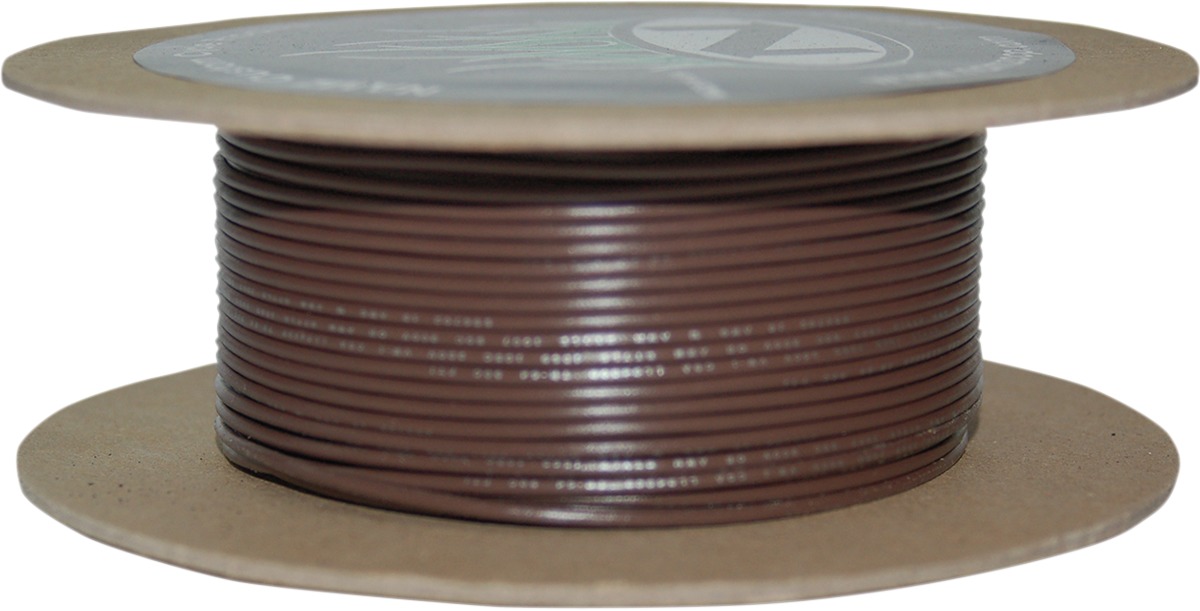 Brown 18 Gauge OEM Color Match Primary Wire - 100' Spool - Click Image to Close