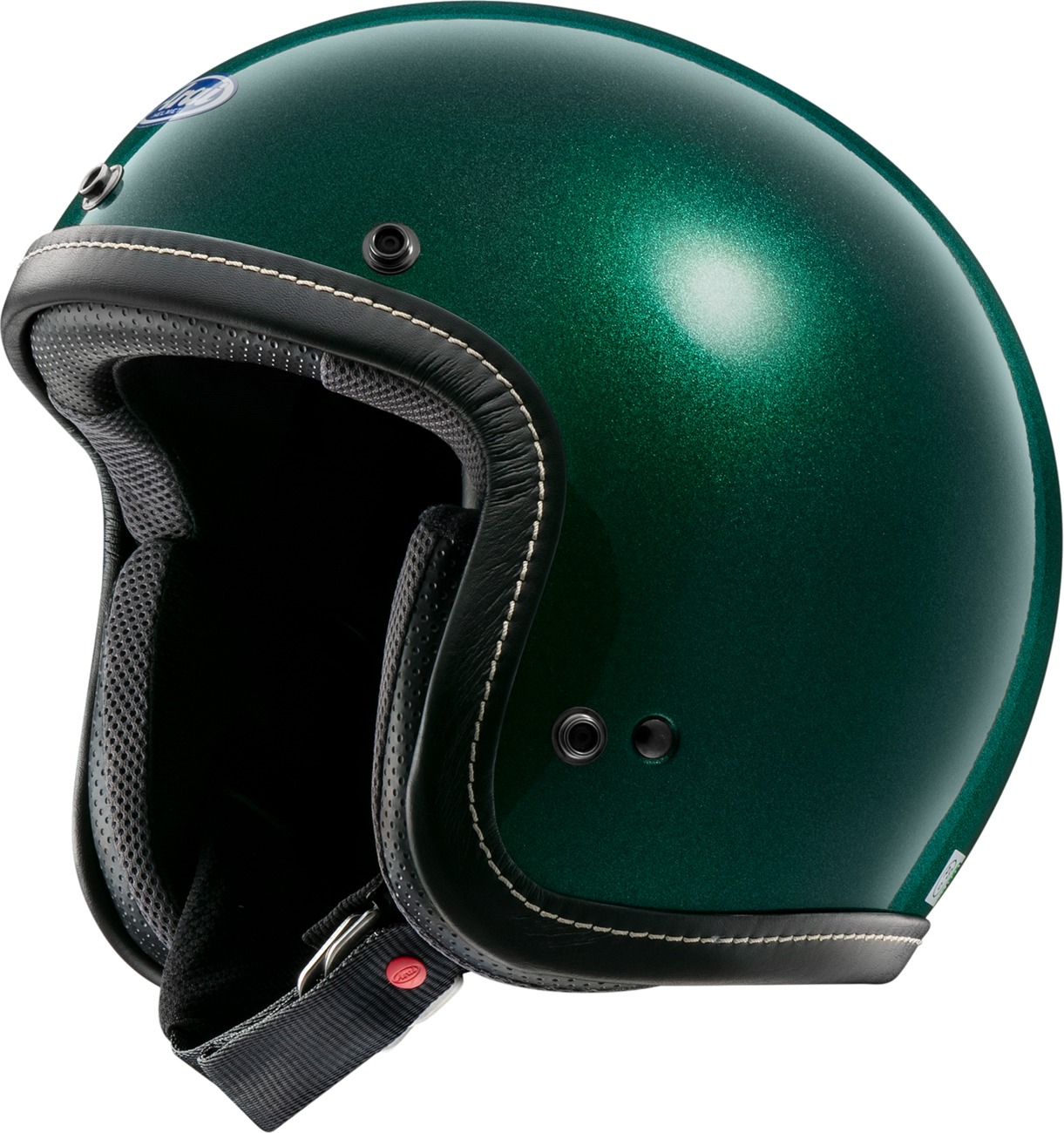 Arai Classic-V Helmet Green Medium - Classic open-face helmet in green, size M - Click Image to Close