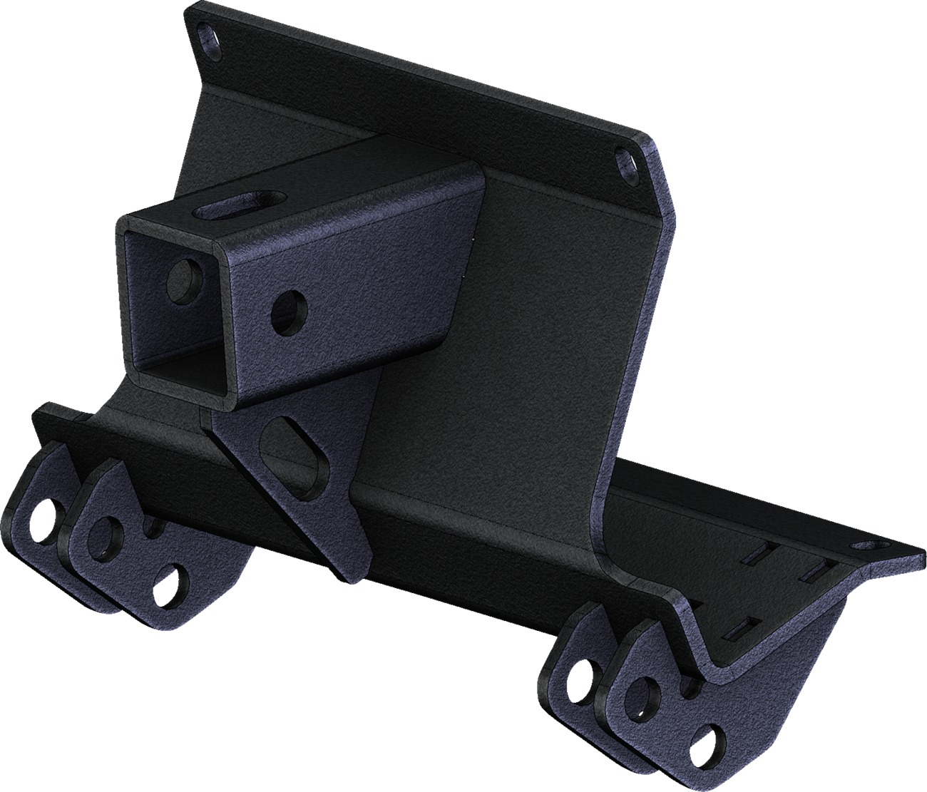 17-22 Polaris Ranger XP 1000 Crew 2 in. Receiver Hitch Rear/ Plow Mount - Click Image to Close