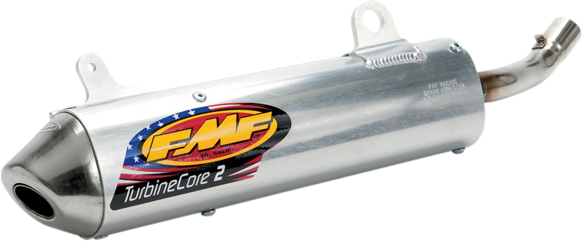 TurbineCore 2 Slip On Exhaust Silencer w/ S/A - For 02-07 Honda CR125R - Click Image to Close